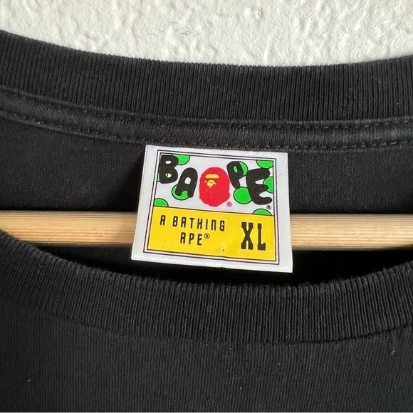 Bape A Bathing Ape XL Valentine Chocolate Ape Head Black Short Sleeve Tee - Picture 3 of 10